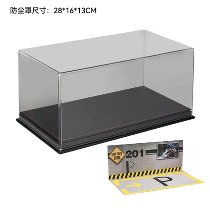 1:24 1:32 Scale Lighting Parking Lot Assembly Toy Diecast Alloy Model Car Garage DIY Scene Collection Display Toy Children Gift