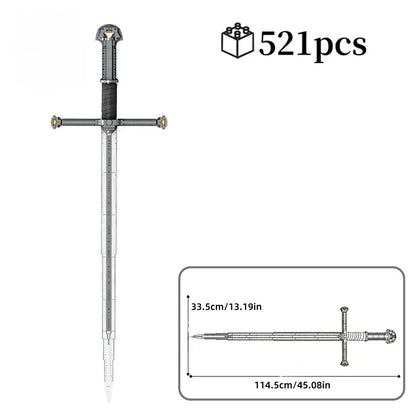 Creative Famous Samurai Sword Model Building Blocks Lord of Rings Bricks Assembly Toys Kid Christmas Gifts for Boys