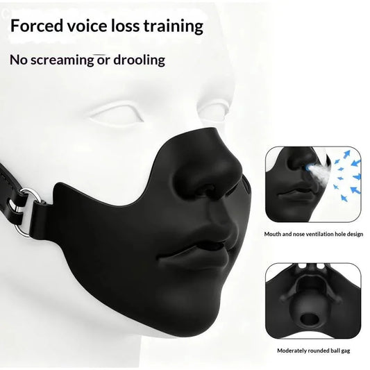Halloween Half Face Mask With Adjustable Buckle Strap Realistic Fits Face Shape Breathable Nose And Mouth Party Cosplay Costume