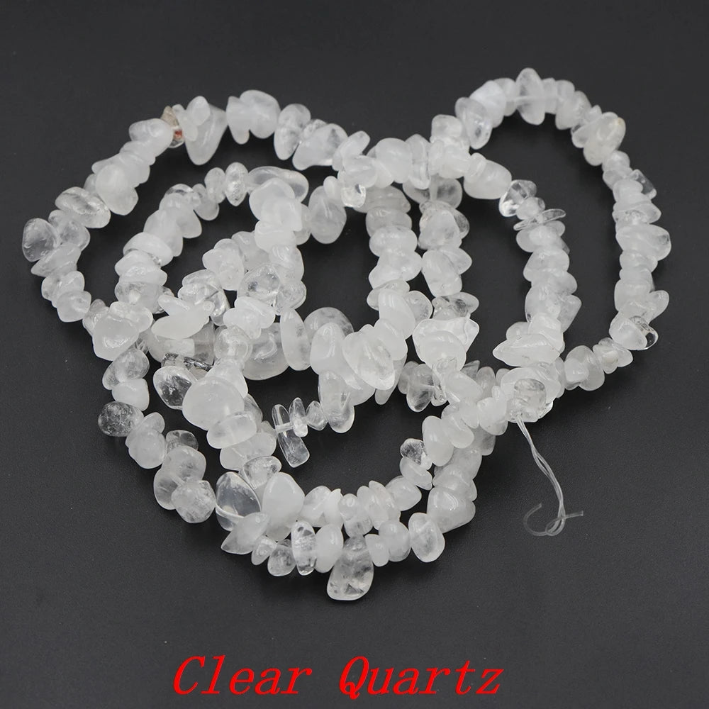 5-8mm Natural Irregular Lilac Lepidolite Stone Beads Gravel Chips Loose Spacer Beads for Jewelry Making DIY Bracelet Necklace