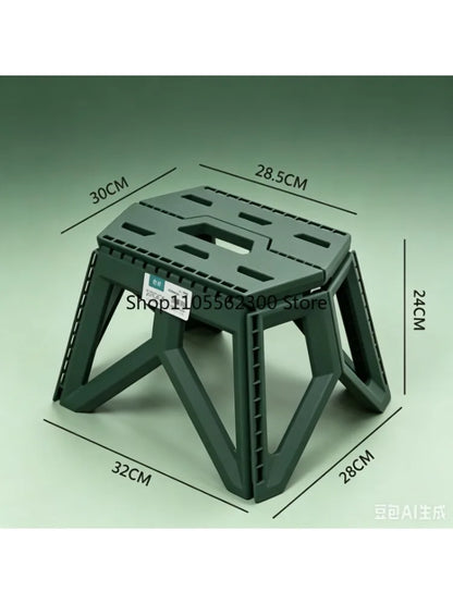 Portable Folding Chair for Outdoor Use High Load Bearing Durable Stool for Camping Fishing Beach Daily Small Compact Seat
