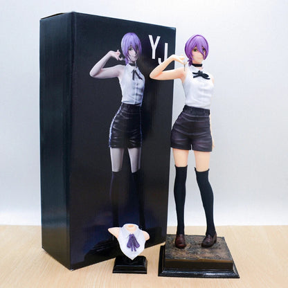 Chainsaw Man Power Bunny Girl Anime Figure Makima Action Figure Hayakawa Aki/Higashiyama Kobeni/Denji/Reze Figure Model Doll Toy
