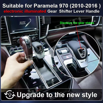 For Porsche 2008-2016 Panamera 970 Car Interior Modification Upgrade  Gear Head Shift Lever Control Lever