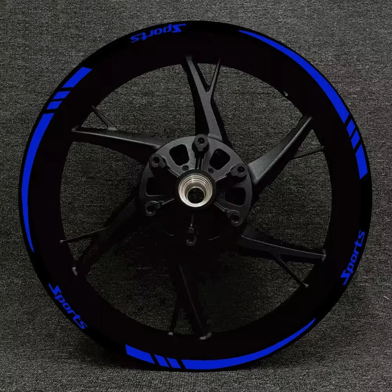 Motorcycle Wheel Rim Stripe Wheel Decal Tape Sticker 18-21 Inch Sport Wheel Decals Road Bike Reflective Sticker