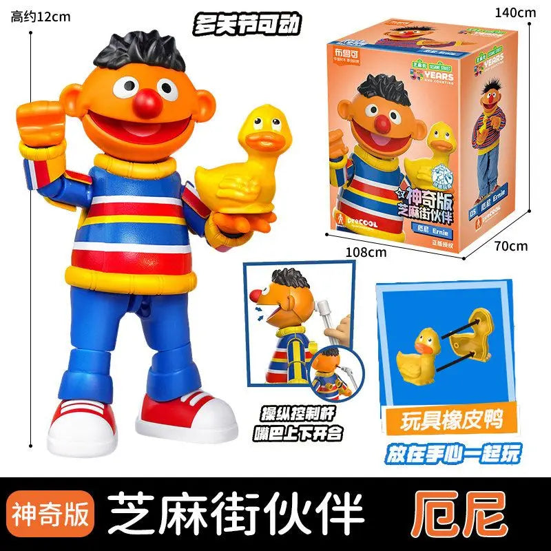 BLOKEES Sesame Street Building Blocks Kawaii Aimo Anime Cartoon Assembled Toy Desktop Model Children's Holiday Gifts