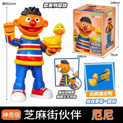 BLOKEES Sesame Street Building Blocks Kawaii Aimo Anime Cartoon Assembled Toy Desktop Model Children's Holiday Gifts