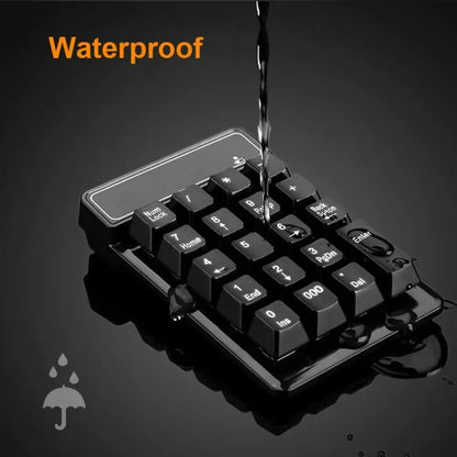 New 2.4GHz Wireless Wired Keyboard Bluetooth Mini USB Numeric Keypad Numpad Receiver Floating Key 19 Keys Number Pad
