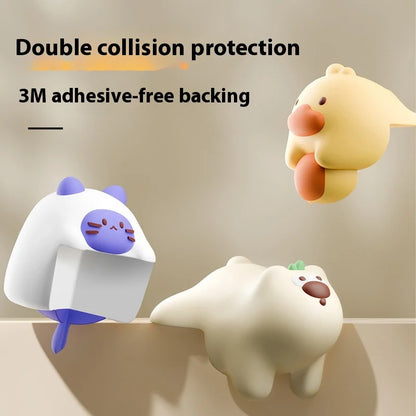 Baby table soft corner anti-collision sticker silicone window table hemming cartoon soft right angle protective cover