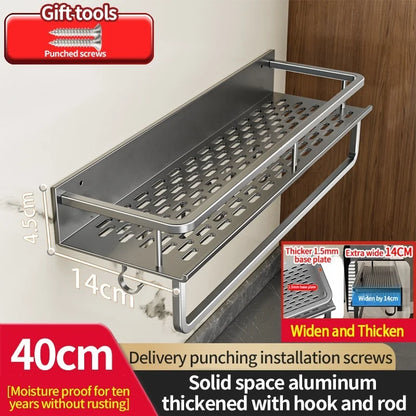 Kitchen Multifunctional Seasoning Storage Rack Wall Mounted Household Bathroom Wall Storage Rack
