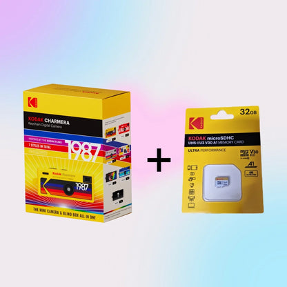 Kodak Charmera Keychain 35MM/F2.4 Digital Camera 1987 with Flash Mini Digital Camera 6 Colors Random Color Camera For Gift ﻿