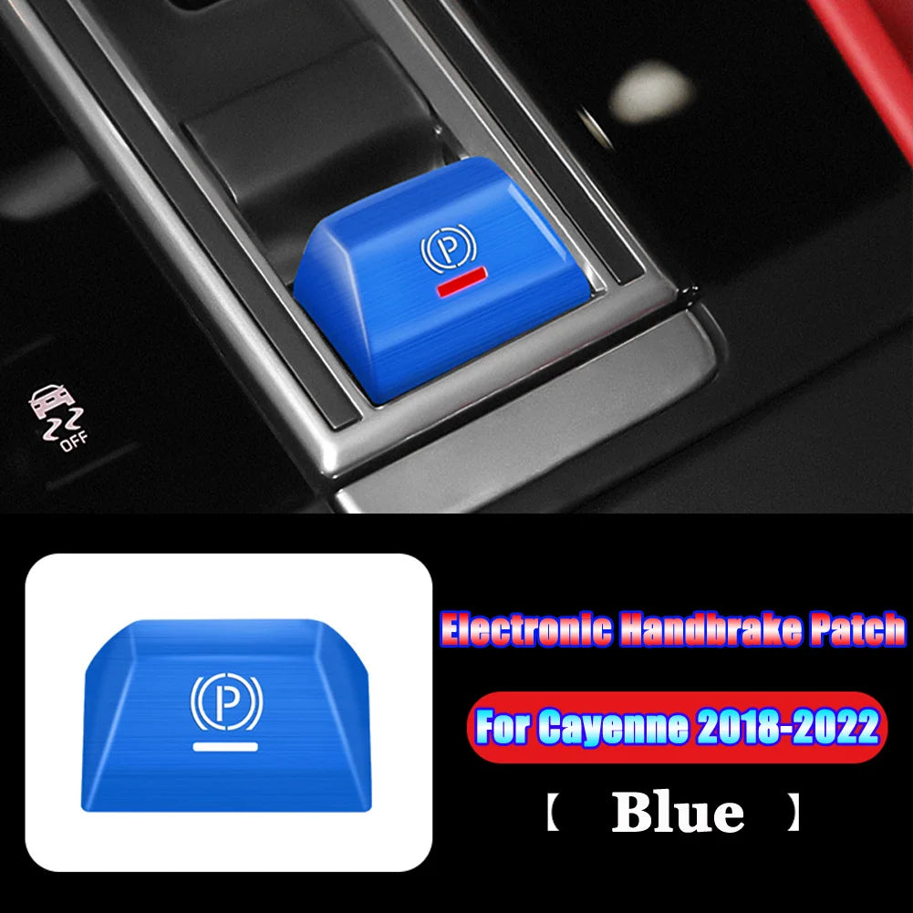 For Porsche Cayenne Panamera 971 2017 2018 2019 2020 2021 2022 Car Accessories Electronic Handbrake P Button Patch Trim Cover
