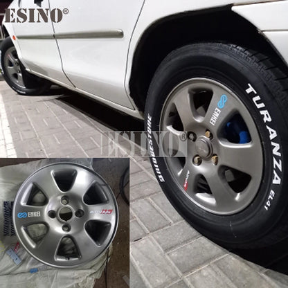 4 x Car Styling Car Decorative Wheel Rim Decoration Sticker Vinyl Decal Series Car Accessories Decal for Yokohama Advan