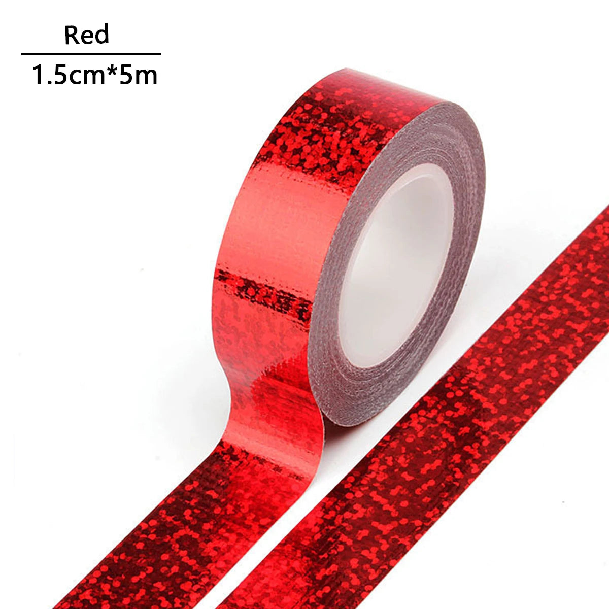 Shiny Laser Masking Washi Tape Decorative Firm Adhesive Tape DIY Scrapbooking Colorful Sticker Label Stationery