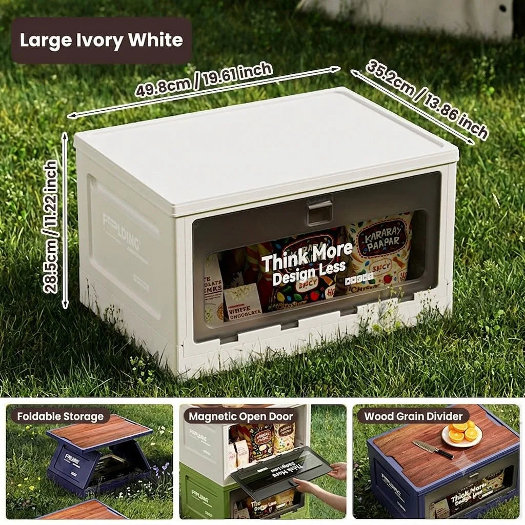 Large-Capacity Storage Box, Outdoor Sub-Box, Trunk Organizer Box, Vehicle-Mounted Camping Collapsible Storage Box, Storage Box
