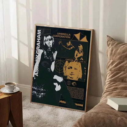 game survival Resident Evil Poster Painting Wall Art Mural for Living Room Home Decor and Gifts