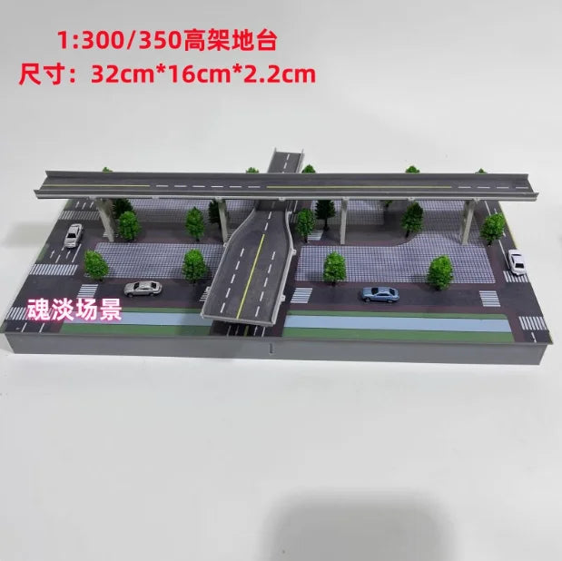 1/350/150 Diorama Outland City Modern Commercial Building Model Street Office Home Scene Model Toys