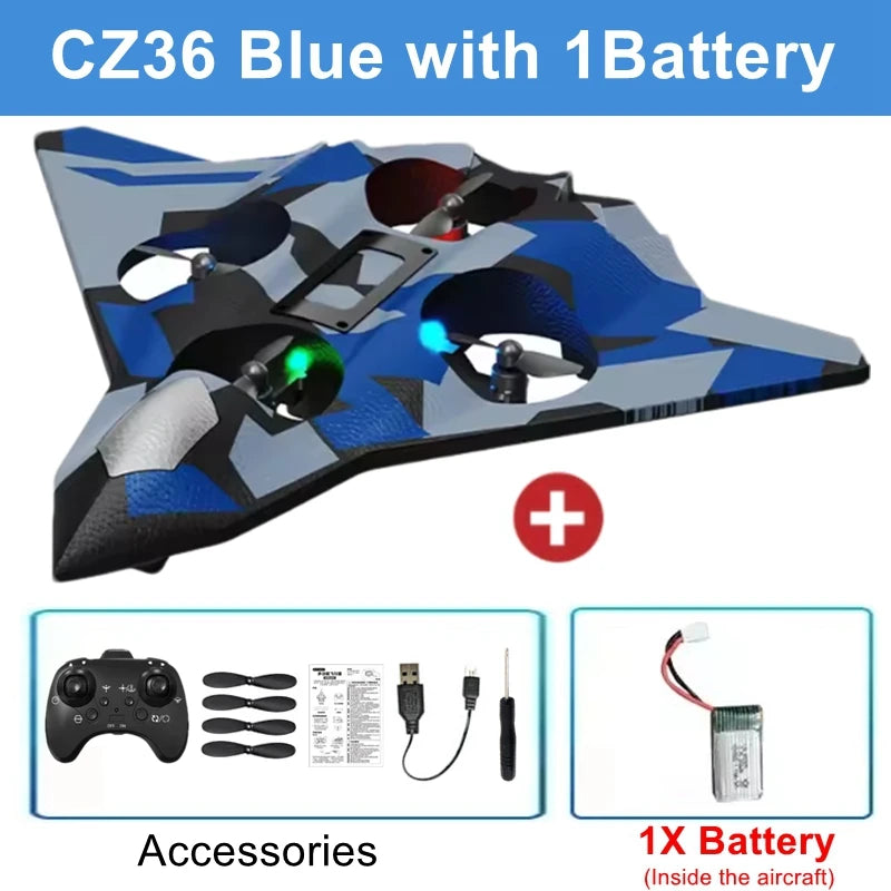 Oike RC Aircraft Foam Stunt Glider Electric Fighter Remote Control Airplane Helicopter 2.4G Radio Fall Resistant Plane Toy Gifts