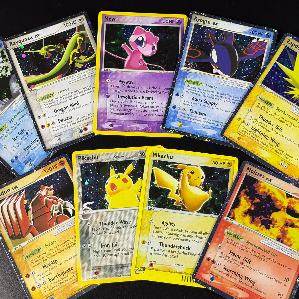 PTCG Full Box Cosmos Holo Multi-Series Meta Staple Charmander Mewtwo Infernape Gengar Blastoise Rayquaza Proxy Cards