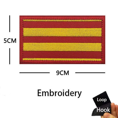 Russian Eagle Flag Emblem Russia Soldier,Knights Clothes Applique Embroidered Patch,Reflective Badges Military Tactical Stickers