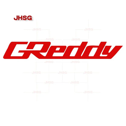 GREDDY Car Stickers Personality Sunscreen Scratch Proof Decals Creative Waterproof Die Cut Bumper Car Accessories