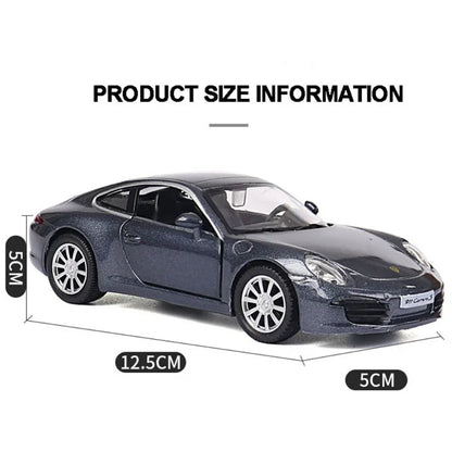 MaKeda1:36 Porsche 911 Carrera S Sports Car Pull Back Car Model Car Metal Alloy Toy Car For Kid Gifts Collection