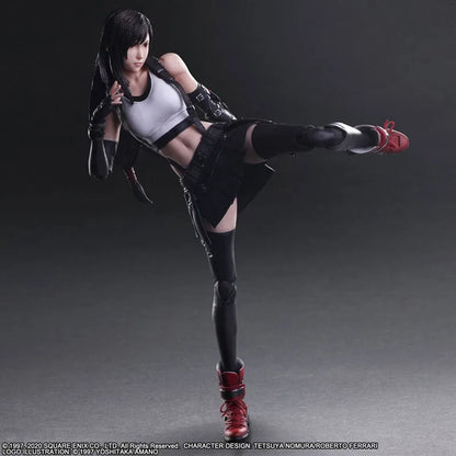 New Anime Game Tifa Lockhart Figurine Figure PVC Model Toys Doll Ornament Fans Gifts