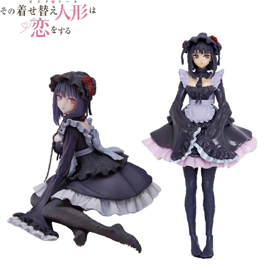 2 Kinds My Dress-Up Darling Anime Figure Black Maid Outfit Kitagawa Marin Action Figure Shizuku Kuroe Figurine Collection Model