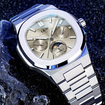 Carnival Original Brand Luxury Watches for Men Fashion Waterproof Business Calendar Automatic Mechanical Wristwatch Reloj Hombre