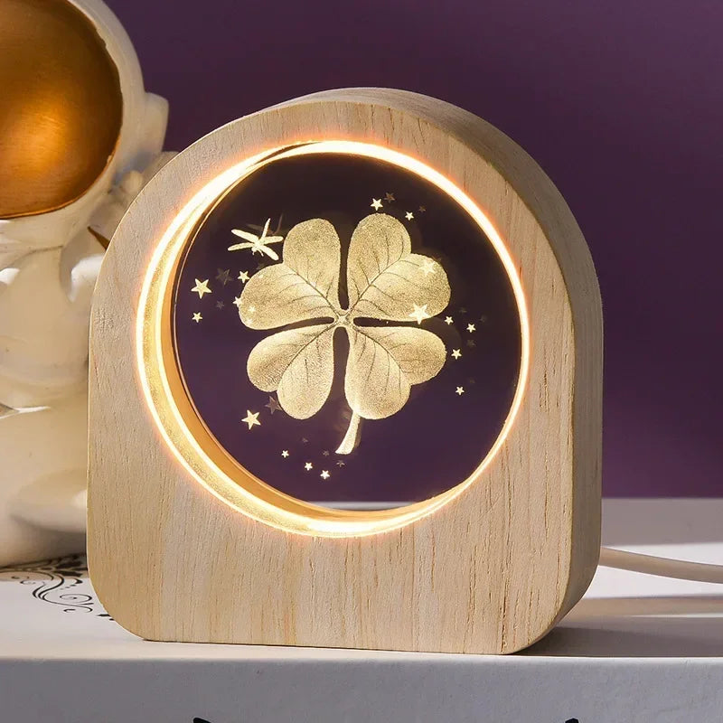 3D Laser Engraved Solar System Astronomy Crystal Glass Desktop Decoration Ornaments Valentine's Day Birthday Gift