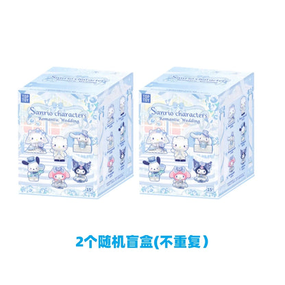 Hello Kitty  Romantic Wedding Series Blind Box Figurine Trendy Toys Century Wedding Series Anime Figures Mystery Box Dolls Gift