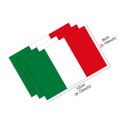 Italian Flag Car Sticker Car Window B Pillar Vinyl Decal Motorcycle Auto Accessories For Alfa Romeo Lancia Fiat Ferrari Maserati