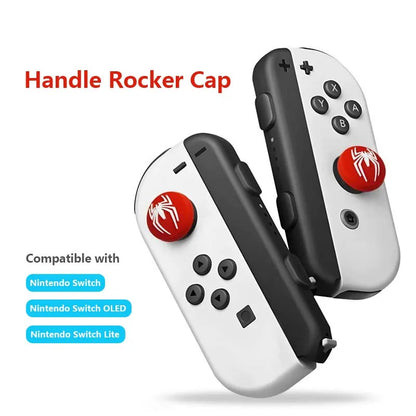 2pcs Silicone Spider Analog Thumb Grip Caps Compatible with Nintendo Switch OLED/Switch Lite/Switch Joystick Protective Cover