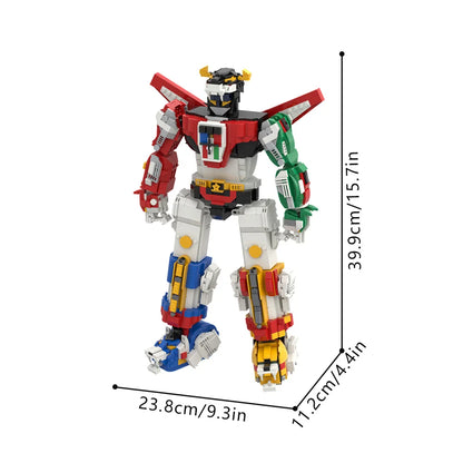 MOC Voltroned Robot Action Figure Building Blocks Anime Figure Technical Mecha Bricks Constructor Model Brick Set Children Toys