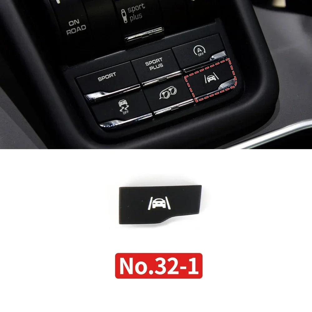 Car Center Console Multi Functional Sport Mode Start Stop Button Vehicle Stability Lane Keeping E-Power for Porsche Cayenne