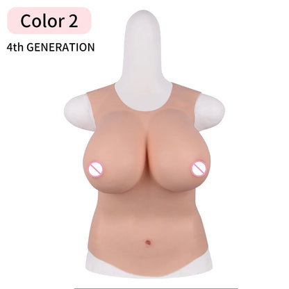 Eyung Fake Boobs Silicone Breasts Crossdresser Transexual Bodysuit Transgender H Cup Crossdress Articifial Breastplate Silicone