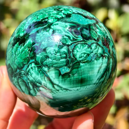 Natural Malachite Balls, Quartz Crystal Green Malachite Polished Balls, Minerals, Reiki, Healing, Wealth Green Energy Balls