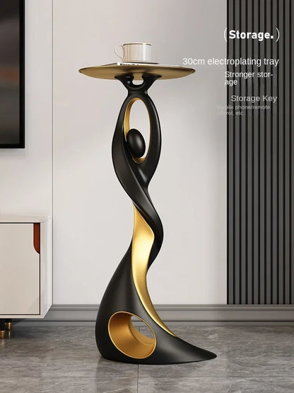 Creative Designer Furniture Home Decor Art Abstract Sofa Side Table Light Luxury Living Room Porch Decor Corner Table Storage