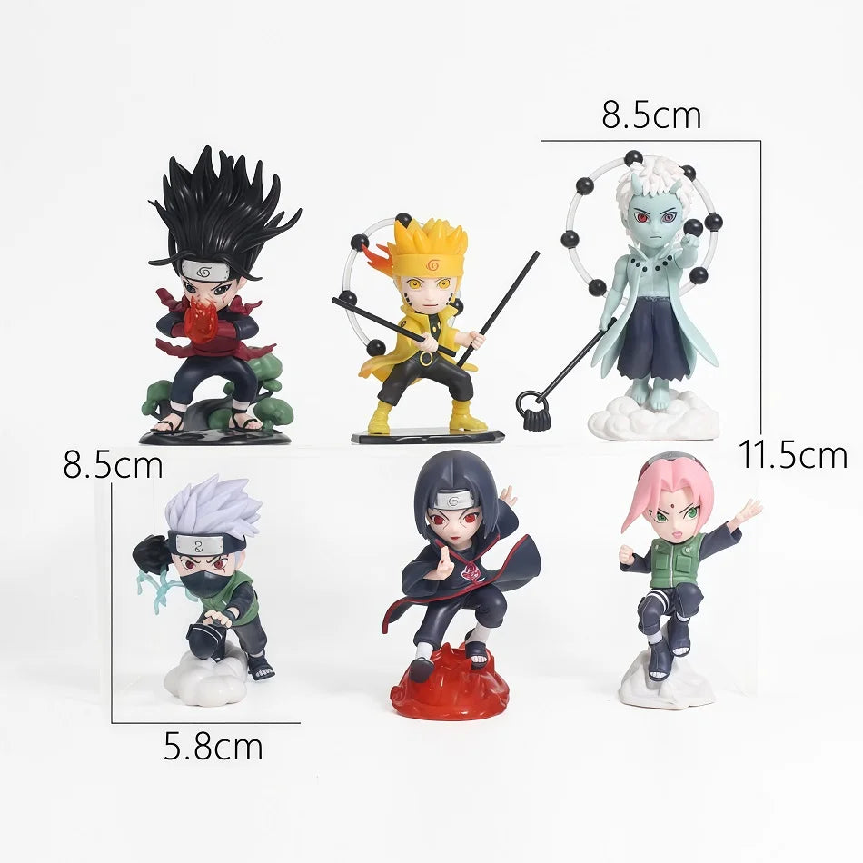 Anime Naruto Blind Box Model Figure 1-12 pcs NARUTO Ninkai Taisen Series Figurine PVC Desktop Collectible Toy Doll Birthday Gift