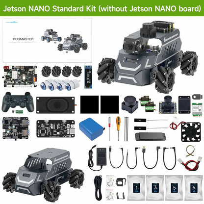ROSMASTER M1 AI Large Model Embodied Intelligence Educational Robot Support 3D Depth Vision Jetson/Raspberry Pi/RDK X5 Control