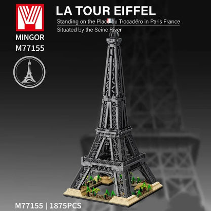 Eiffel Tower Burj Khalifa Grand Mosque of Mecca Buildings Blocks City View World Architecture Brick Model Kit DIY Adults Gift