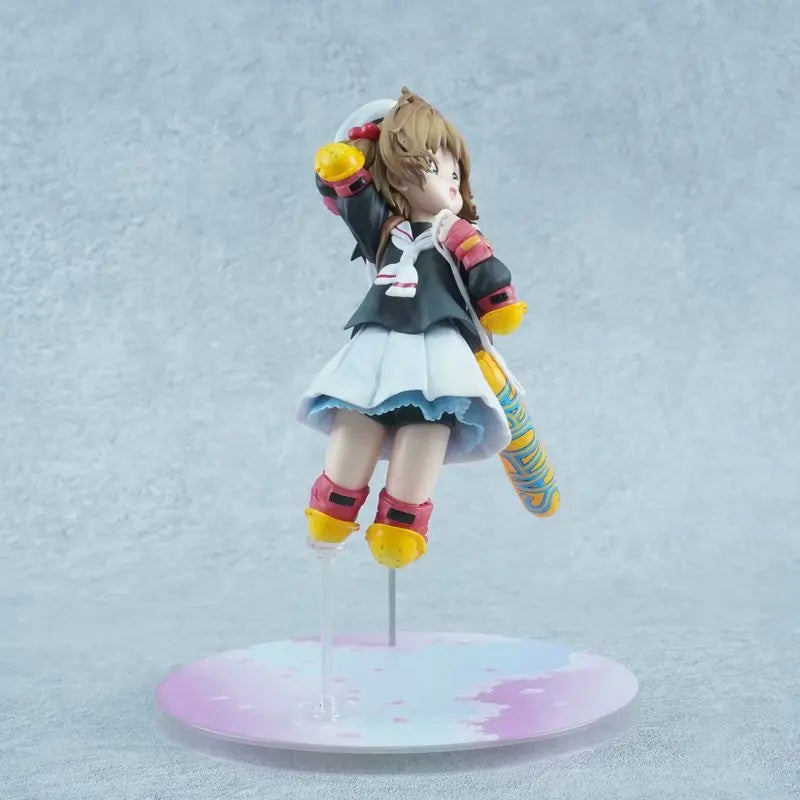 20CM Cardcaptor Sakura Kinomoto Sakura Roller Skating Anime Characters Figure Desktop Ornament Collectible Toy Model Statue Gift