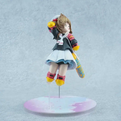 20CM Cardcaptor Sakura Kinomoto Sakura Roller Skating Anime Characters Figure Desktop Ornament Collectible Toy Model Statue Gift