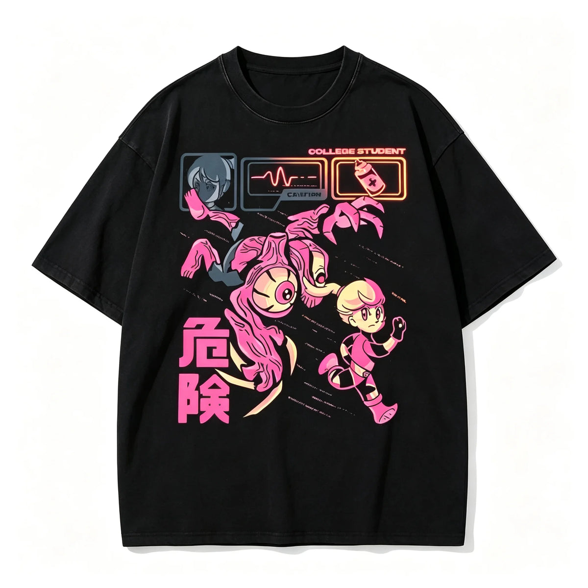 Resident Evil Village Women Dimirescu Retro Manga Poster Unisex T-shirt Black Cotton Short Sleeved T-shirt Gaming Enthusiast Top