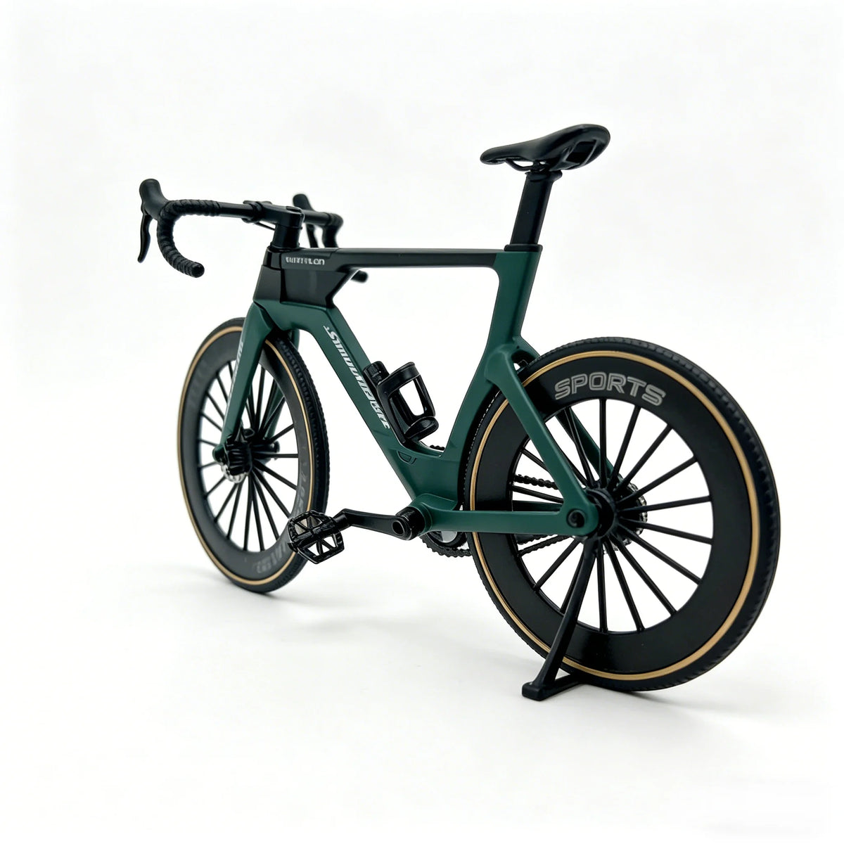 1:8 Scale Alloy Triathlon TT Time Trial Racing Bicycle Model Diecast Simulation Mini Bike Ornament Collection Toy Gift for Cycli