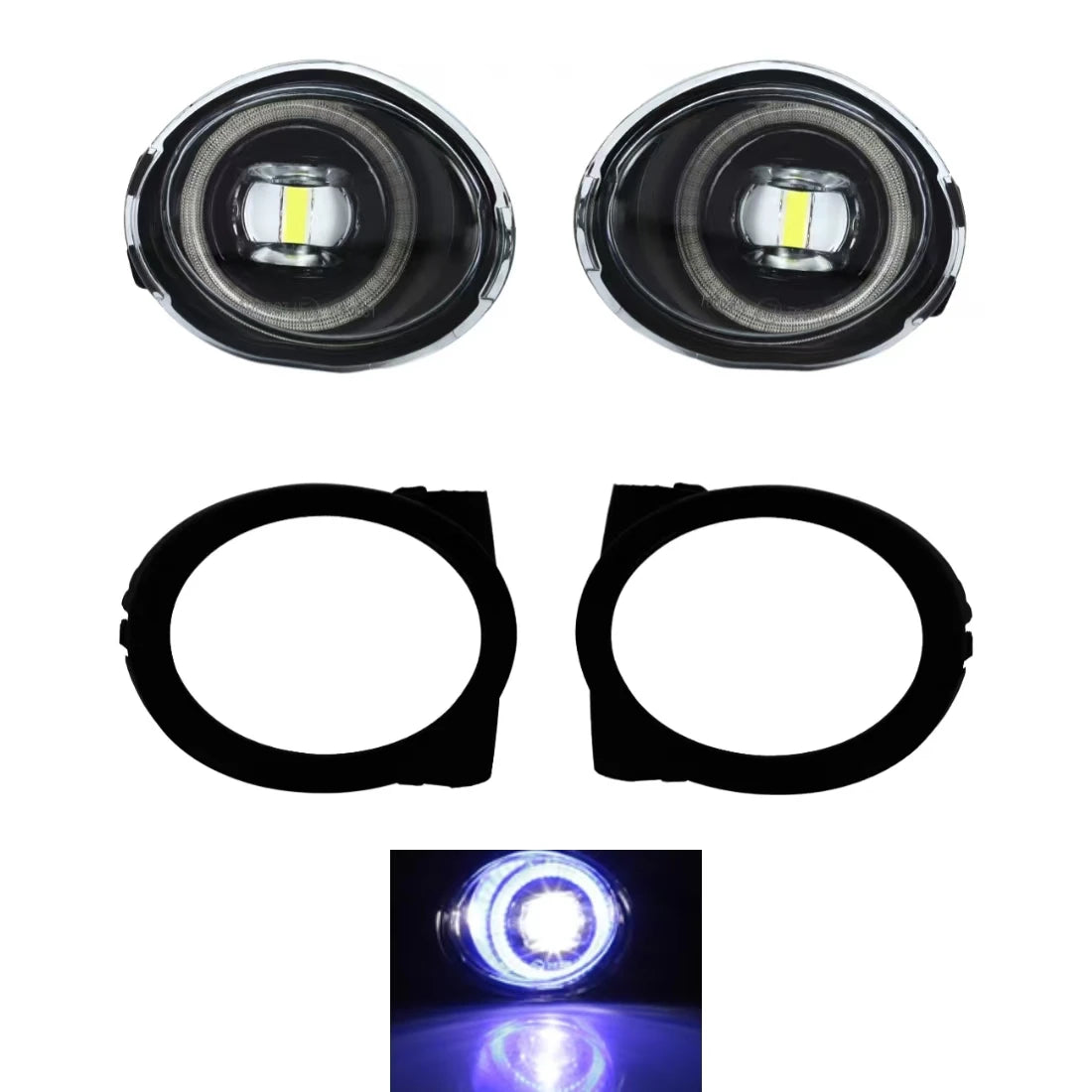 LED Fog Light For BMW E46 M3 3 SERIES 2001-2005 Fog Lights Grill Bezel For BMW E39 M5 1995-2004 Fog Lamp Cover Headlight Frame