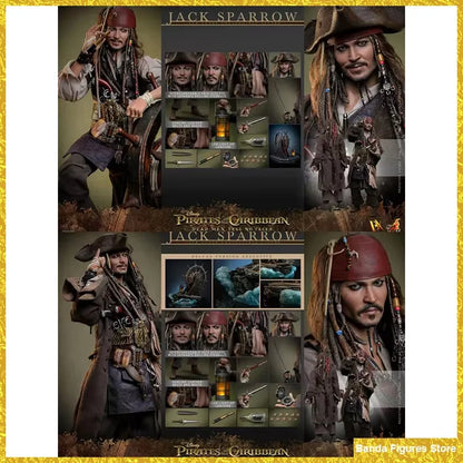Original Hot Toys DX37 DX38 Captain Jack Sparrow Pirates of The Caribbean (Deluxe Ver.) 1/6th scale In Stock Action Figures Toys