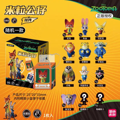 JANDOOM  Toy Story Stitch Mickey Mouse Winnie Zootopia Doraemon Action Figure Rice Grains Doll Model Blind Box Toys Modei Gifts