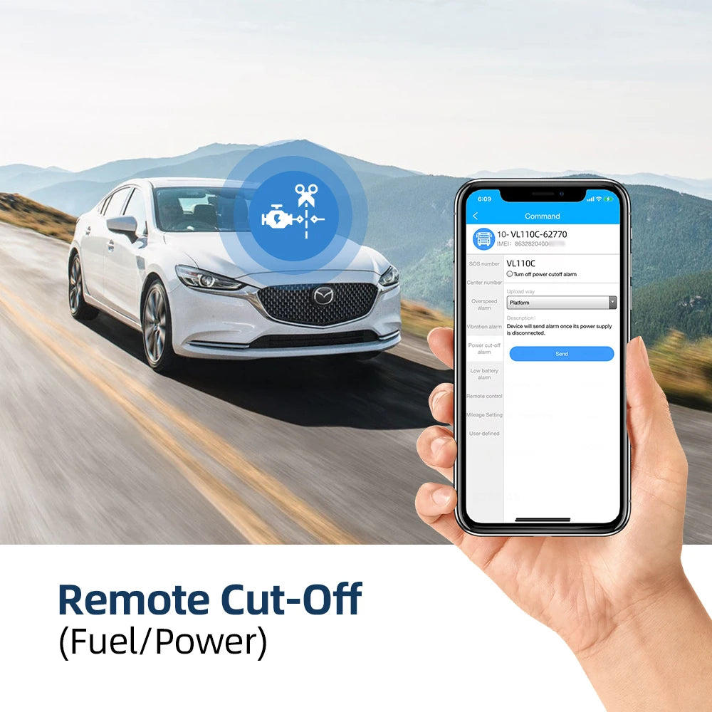 Jimi VL110C Small 4G LTE Vehicle GPS Tracker With Smart Alert Remote Cut-Off Real-time Tracking Waterproof Car Motorcyc Locator