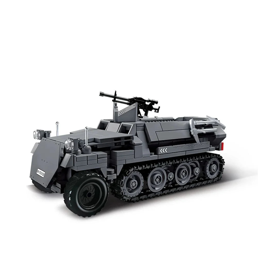 World War Army Military Soldiers SWAT Leopard 2A7 Main Battle Tank Assemble Building Blocks City Construction Bricks Toys Gift