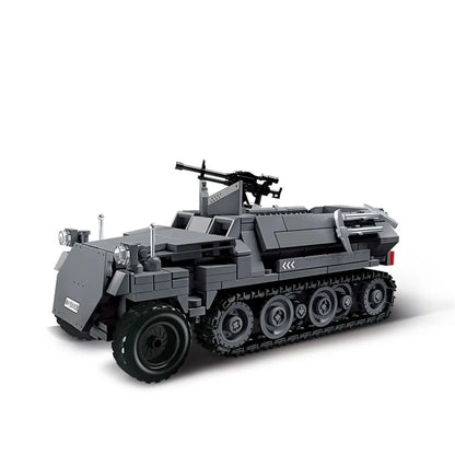 World War Army Military Soldiers SWAT Leopard 2A7 Main Battle Tank Assemble Building Blocks City Construction Bricks Toys Gift